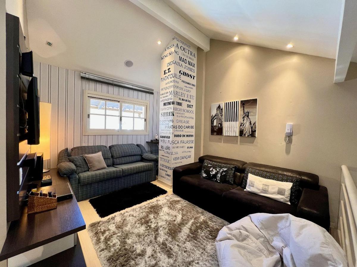 Апартаменты Cobertura Duplex De Cinema 3Dorm By Achei Грамаду Экстерьер фото